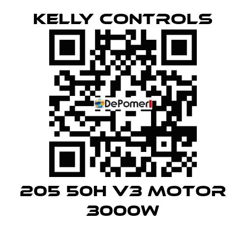 205 50H V3 Motor 3000W Kelly Controls