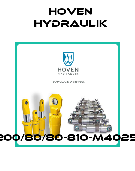 K200/80/80-810-M4025A Hoven Hydraulik