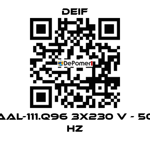 AAL-111.Q96 3x230 V - 50 Hz Deif