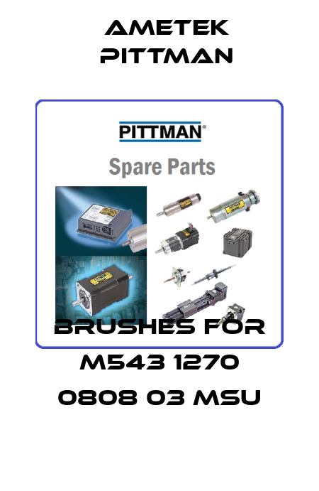 Brushes for M543 1270 0808 03 MSU Ametek Pittman