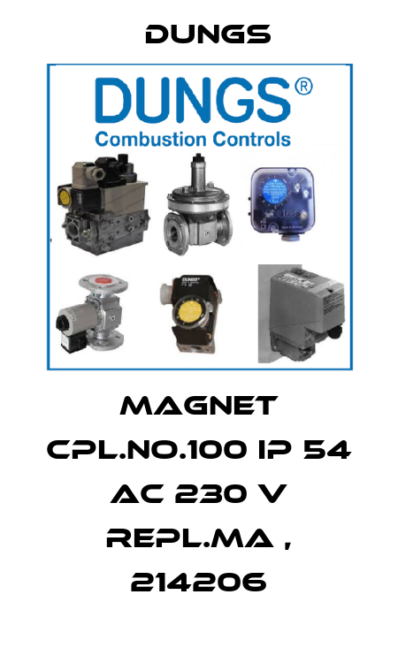 MAGNET CPL.NO.100 IP 54 AC 230 V REPL.MA , 214206 Dungs
