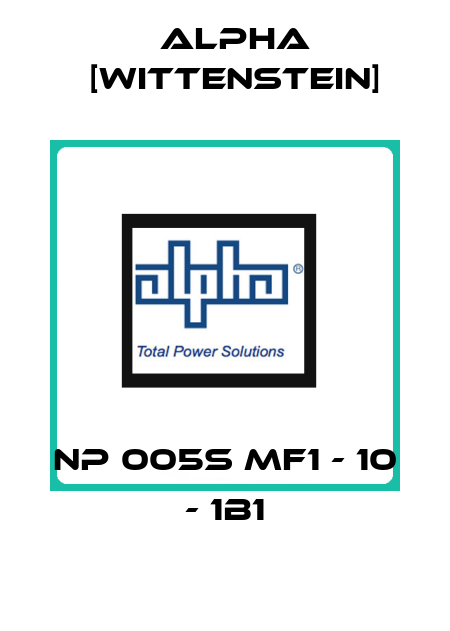NP 005S MF1 - 10 - 1B1 Alpha [Wittenstein]