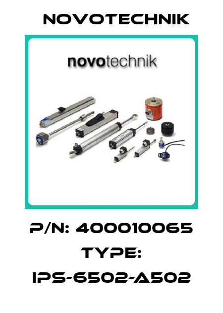P/N: 400010065 Type: IPS-6502-A502 Novotechnik