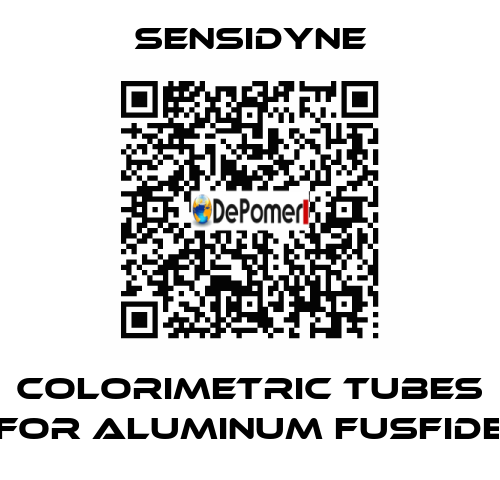 Colorimetric tubes for aluminum fusfide Sensidyne