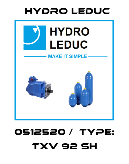 0512520 /  Type: TXV 92 SH Hydro Leduc