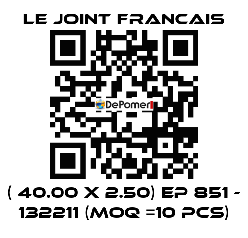 ( 40.00 X 2.50) EP 851 - 132211 (MOQ =10 pcs) LE JOINT FRANCAIS