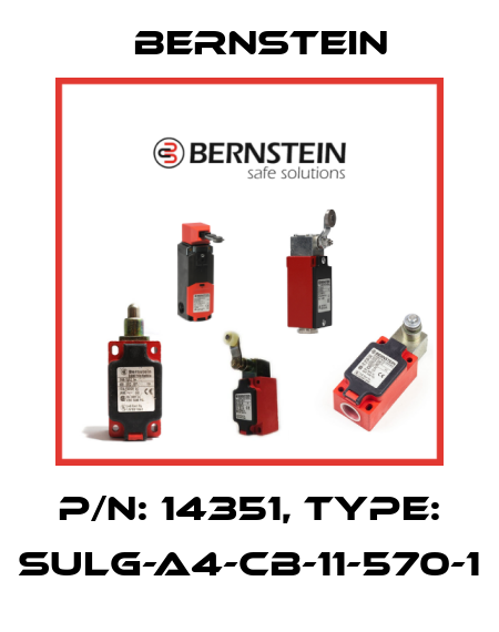 P/N: 14351, Type: SULG-A4-CB-11-570-1 Bernstein