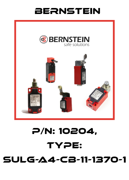 P/N: 10204, Type: SULG-A4-CB-11-1370-1 Bernstein