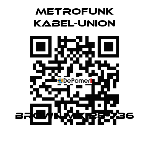 Brown MX 28-736 METROFUNK KABEL-UNION