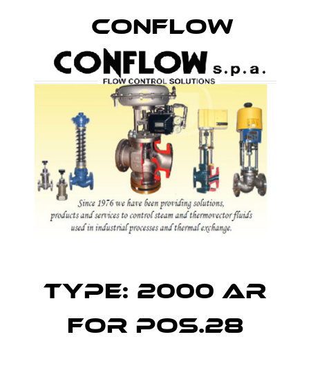 Type: 2000 AR for pos.28 CONFLOW