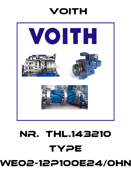 Nr.  THL.143210 Type WE02-12P100E24/0HN Voith