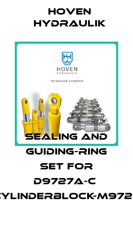 Sealing and guiding-ring set for D9727A-C  ZYLINDERBLOCK-M9727 Hoven Hydraulik