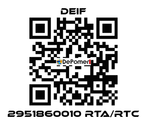 2951860010 RTA/RTC Deif