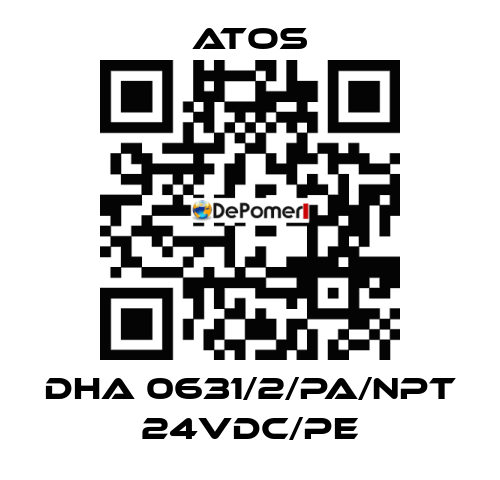 DHA 0631/2/PA/NPT 24VDC/PE Atos