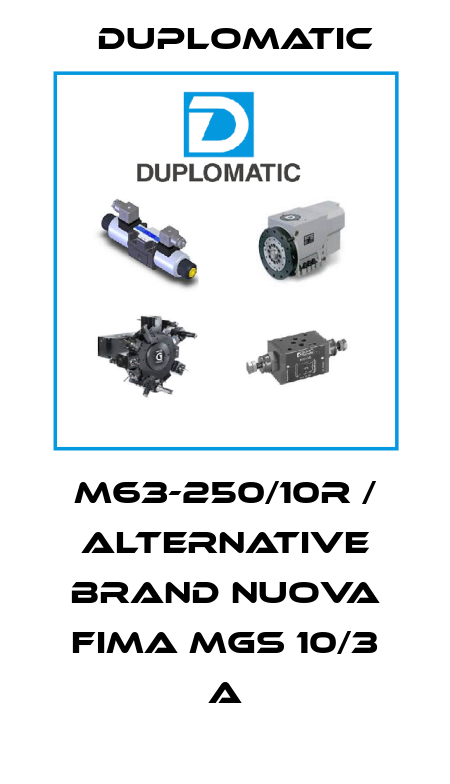 M63-250/10R / alternative brand Nuova Fima MGS 10/3 A Duplomatic