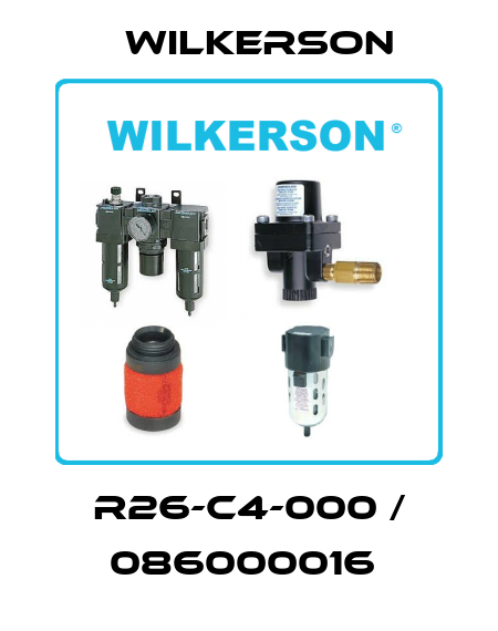 R26-C4-000 / 086000016  Wilkerson