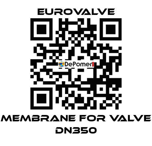 membrane for valve DN350 Eurovalve