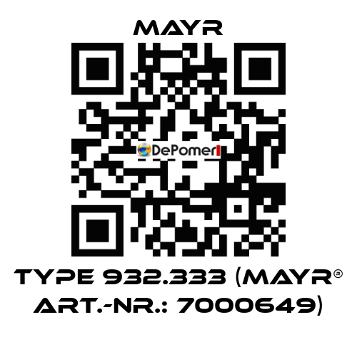 Type 932.333 (mayr® Art.-Nr.: 7000649) Mayr