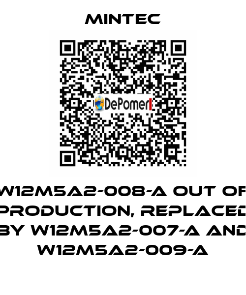 W12M5A2-008-A out of production, replaced by W12M5A2-007-A and W12M5A2-009-A MINTEC