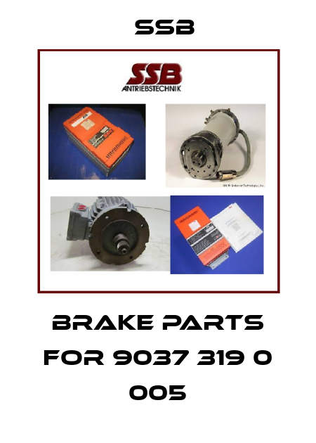 Brake parts for 9037 319 0 005 SSB