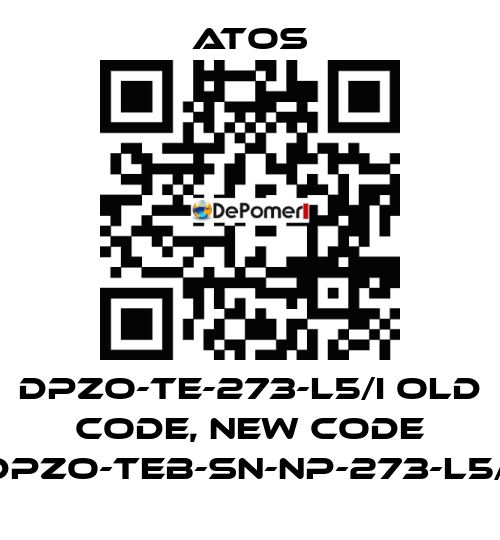 DPZO-TE-273-L5/I old code, new code DPZO-TEB-SN-NP-273-L5/I Atos
