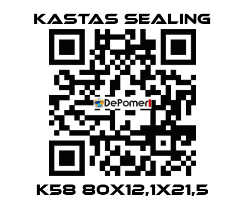 K58 80X12,1X21,5 Kastas Sealing