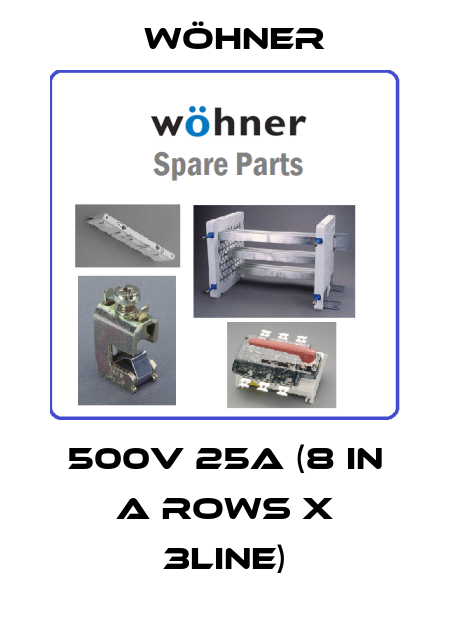 500V 25A (8 in a rows x 3line) Wöhner