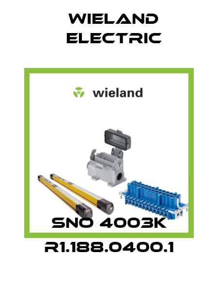 SNO 4003K R1.188.0400.1 Wieland Electric