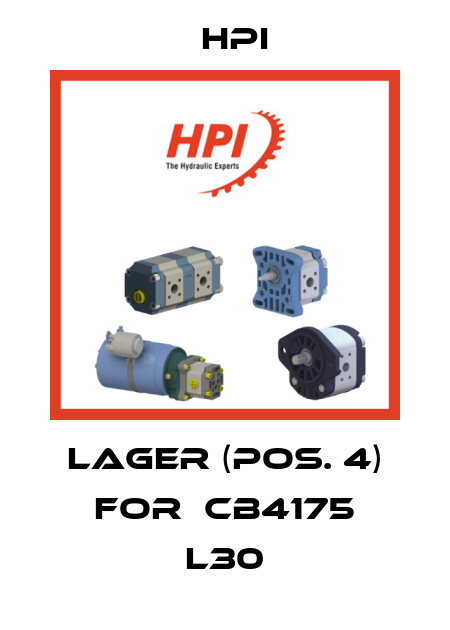 Lager (Pos. 4) for  CB4175 L30 HPI
