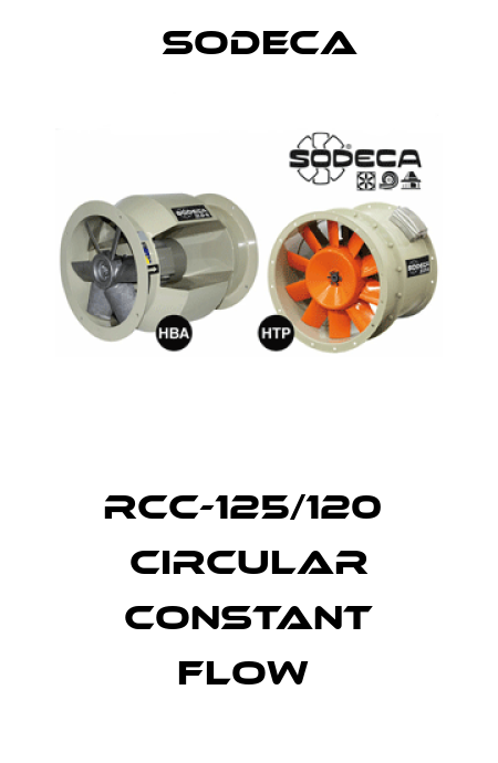 RCC-125/120  CIRCULAR CONSTANT FLOW  Sodeca