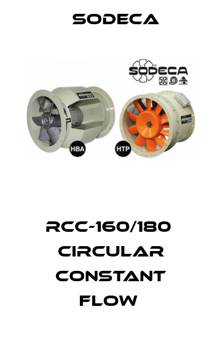 RCC-160/180  CIRCULAR CONSTANT FLOW  Sodeca
