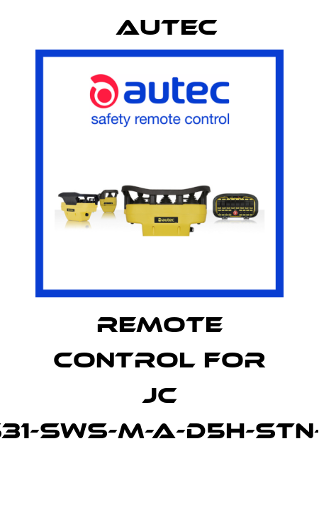 Remote control for JC 3000-XY-S31-SWS-M-A-D5H-STN-NHT-ROHS  Autec