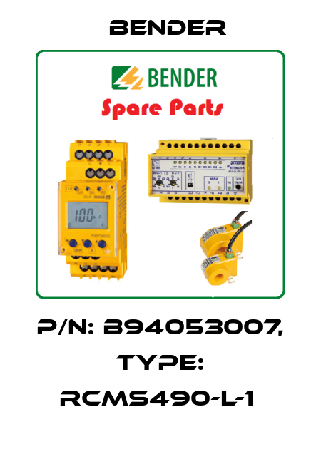 p/n: B94053007, Type: RCMS490-L-1  Bender