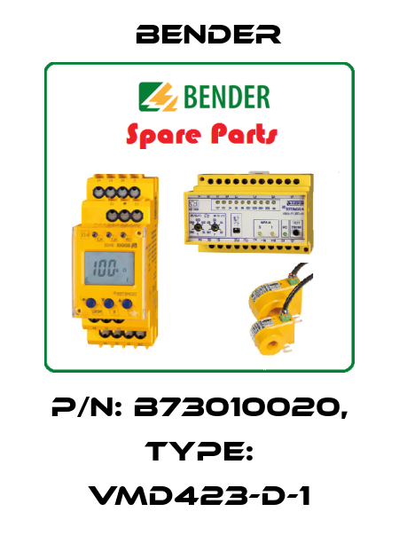 p/n: B73010020, Type: VMD423-D-1 Bender