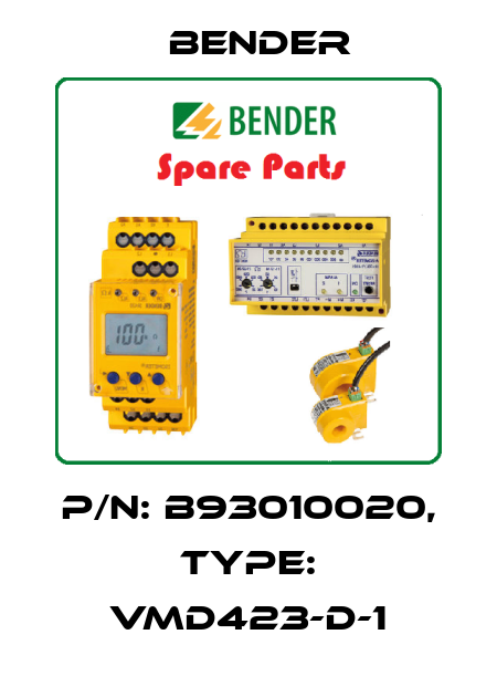 p/n: B93010020, Type: VMD423-D-1 Bender