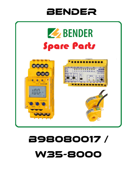 B98080017 / W35-8000 Bender
