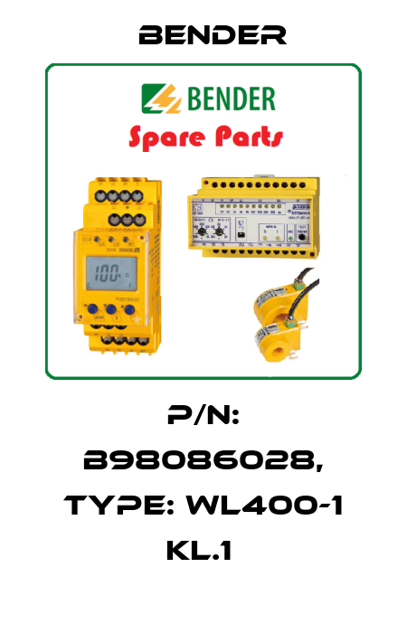 p/n: B98086028, Type: WL400-1 KL.1  Bender