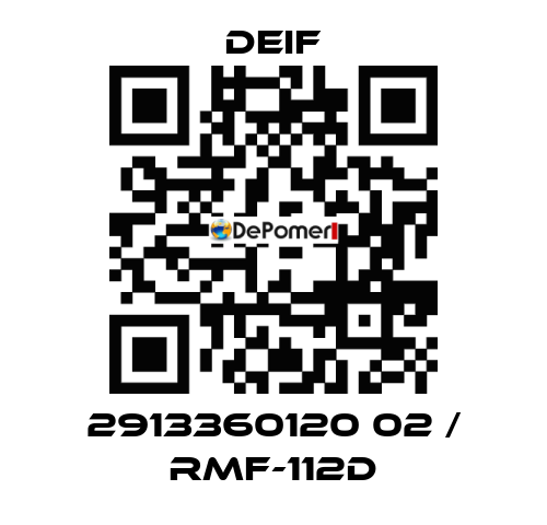 P/N: 2913360120 02 Type: RMF-112D Deif