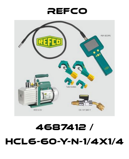 4687412 / HCL6-60-Y-N-1/4x1/4 Refco