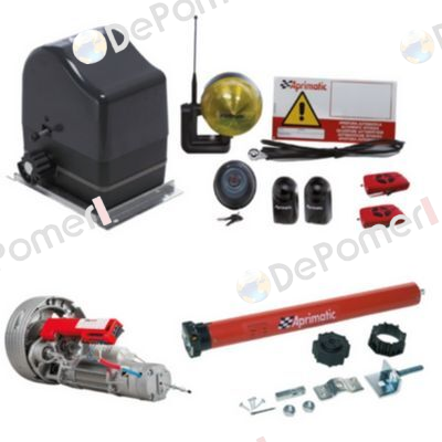 ROHRMOTOR SET ROLLER KIT REVOLUX 230V WELLENDURCHMESSER 60MM MAX. GEWICHT 90KG SCHUTZGRAD IP44 EINSC  Aprimatic