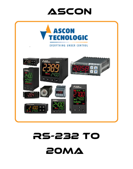 RS-232 TO 20MA  Ascon