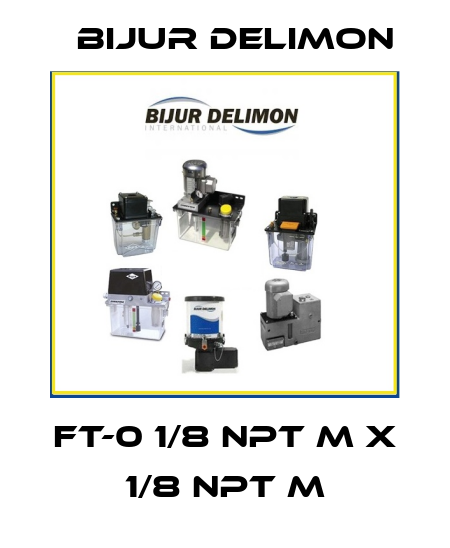 FT-0 1/8 NPT M X 1/8 NPT M Bijur Delimon