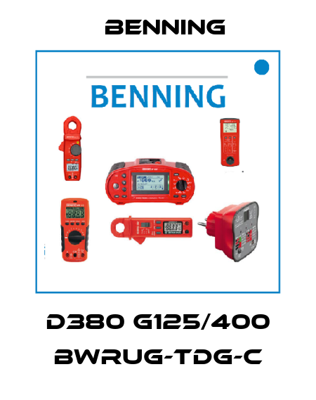 D380 G125/400 BWrug-TDG-C Benning