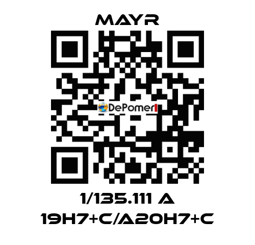 1/135.111 A 19H7+C/A20H7+C Mayr