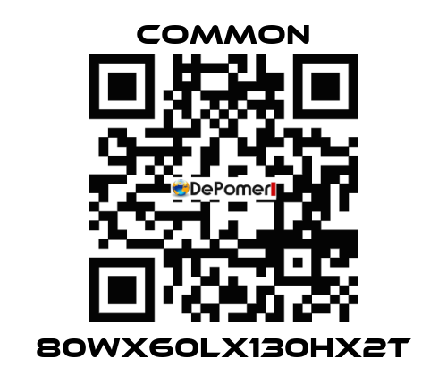 80Wx60Lx130Hx2T COMMON