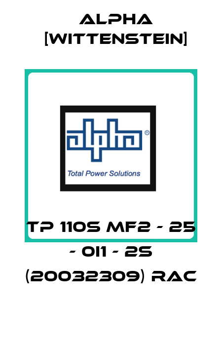 TP 110S MF2 - 25 - 0I1 - 2S (20032309) RAC Alpha [Wittenstein]