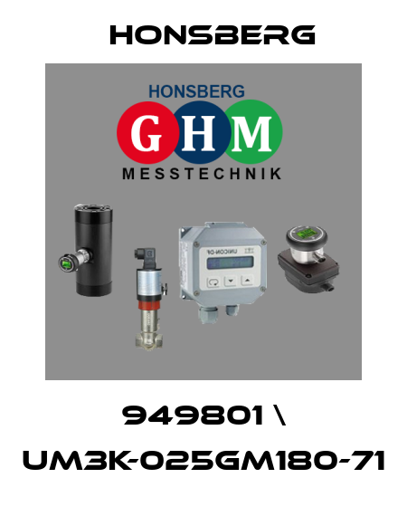 949801 \ UM3K-025GM180-71 Honsberg