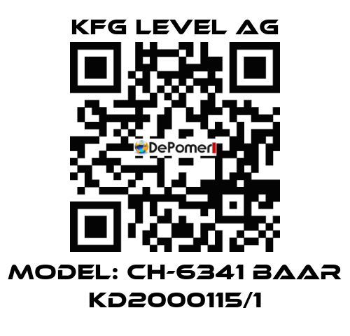Model: CH-6341 Baar KD2000115/1 KFG Level AG