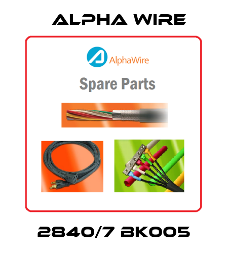 2840/7 BK005 Alpha Wire