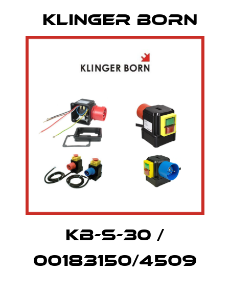 KB-S-30 / 00183150/4509 Klinger Born